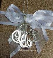 Cross Monogram Necklace